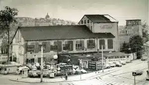 Reste des Kaisergarten-Hotels Anfang 1950