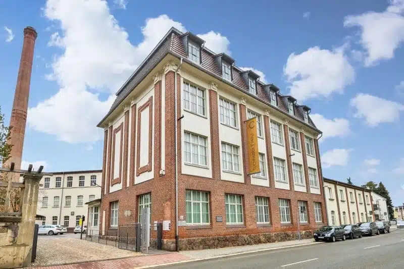Gebäude, das Geschichte schreibt: Tuchfabrik Pfau in Crimmitschau